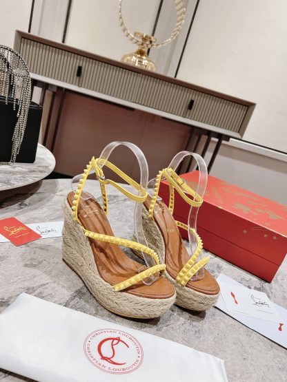 ChristianLouboutin wedge sandals