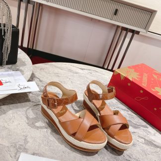 ChristianLouboutin wedge sandals