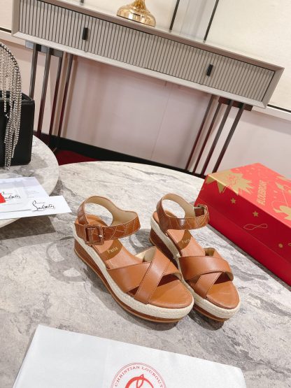 ChristianLouboutin wedge sandals