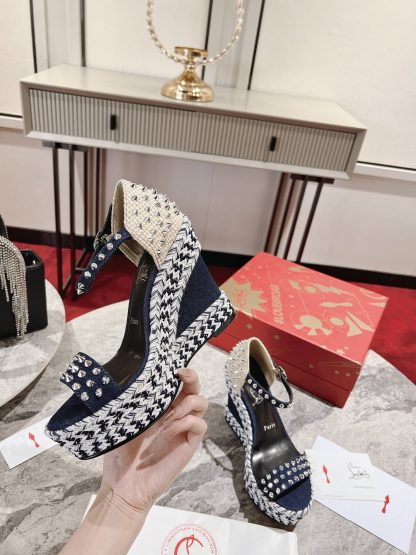 ChristianLouboutin wedge sandals - Image 3