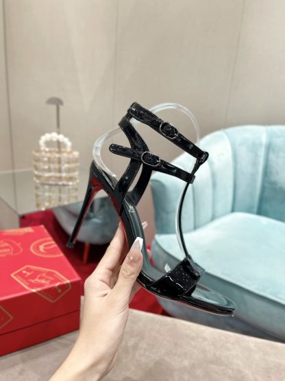 ChristianLouboutin patent leather sandals high heels - Image 2