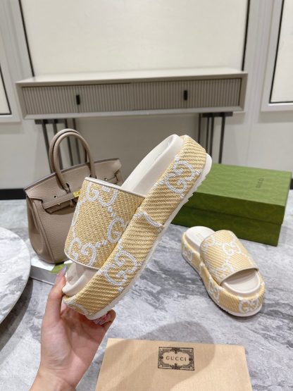 Gucci Women's GG Platform Slide Sandals - Image 3