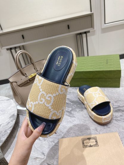 Gucci Women's GG Platform Slide Sandals - Image 3