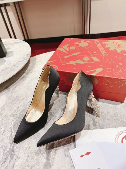 ChristianLouboutin Temperament Queen's Scepter Diamond Heel High Heels