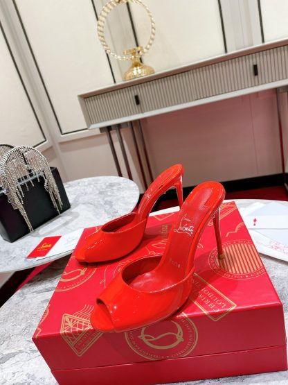 Christian Louboutin Elegant Peep-Toe High Heels - Image 2