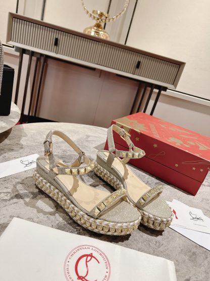 Christian Louboutin fashion wedge sandals