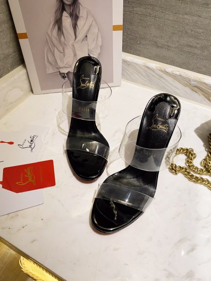 Christian Louboutin Transparent Strappy High Heels