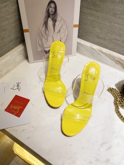 Christian Louboutin Transparent Strappy High Heels
