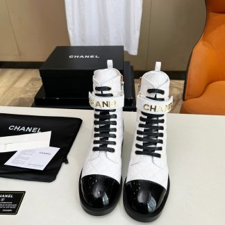 Chanel white leather boots worth putting away in the closet for autumn and winter