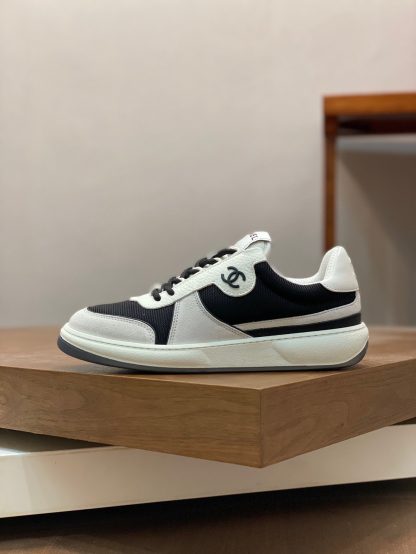 Chanel autumn and winter new black and gray fashionable cowhide breathable sneakers - Image 2