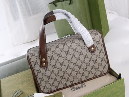 Gucci Horsebit logo iconic print handbag - Image 2