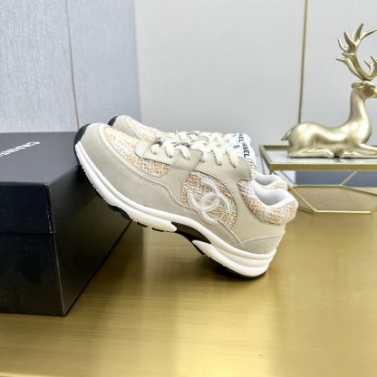 Chanel apricot orange mix classic fashion casual sneakers - Image 2