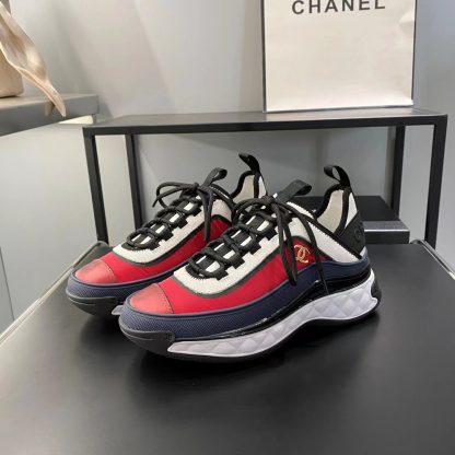 Chanel's latest beautiful red and blue slim casual sports shoes - Image 2