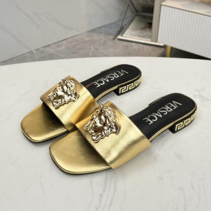 VERSACE flat slide sandals - Image 2