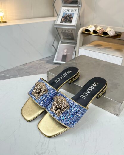 VERSACE flat slide sandals - Image 2