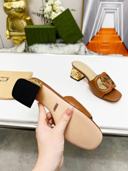 Gucci mid-heel slippers - Image 3