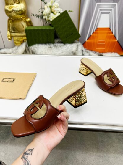 Gucci mid-heel slippers - Image 3