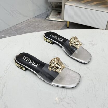 VERSACE flat slide sandals - Image 2