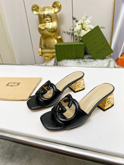 Gucci mid-heel slippers - Image 3