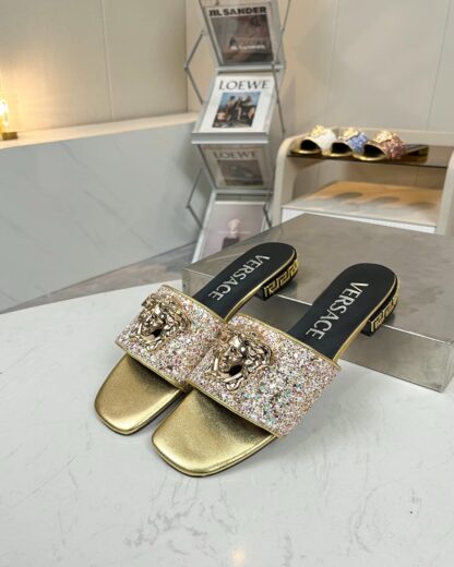 VERSACE flat slide sandals - Image 2