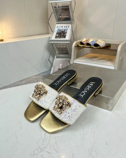 VERSACE flat slide sandals - Image 2