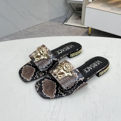 VERSACE flat slide sandals - Image 2