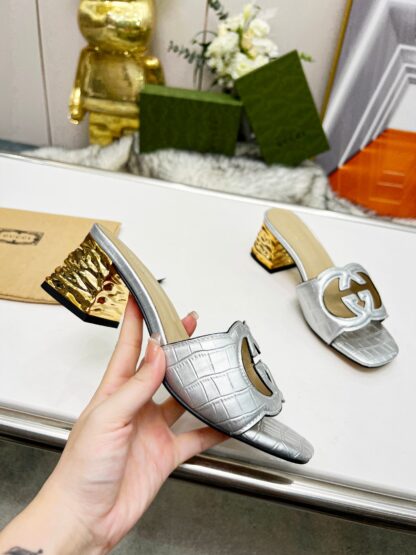 Gucci mid-heel slippers - Image 3