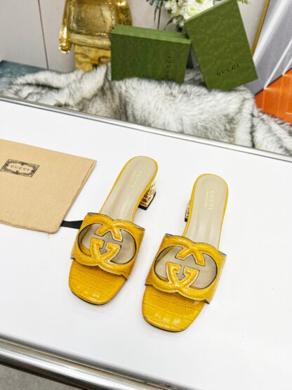 Gucci mid-heel slippers - Image 3