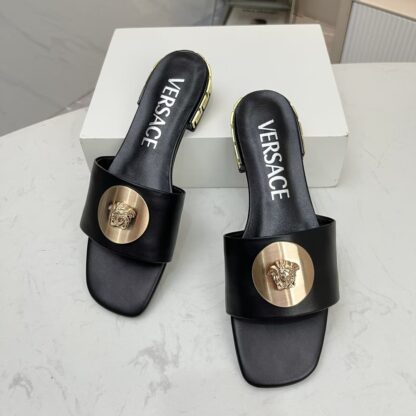 VERSACE flat slide sandals - Image 2