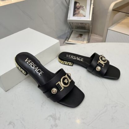 VERSACE flat slide sandals - Image 2