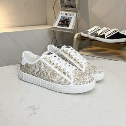 VERSACE new versatile canvas jacquard pattern casual men's shoes - Image 2