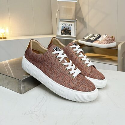VERSACE new versatile canvas jacquard pattern casual men's shoes