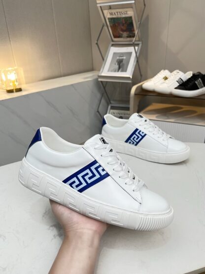 VERSACE new versatile canvas jacquard pattern casual men's shoes - Image 2