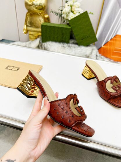 Gucci mid-heel slippers - Image 3