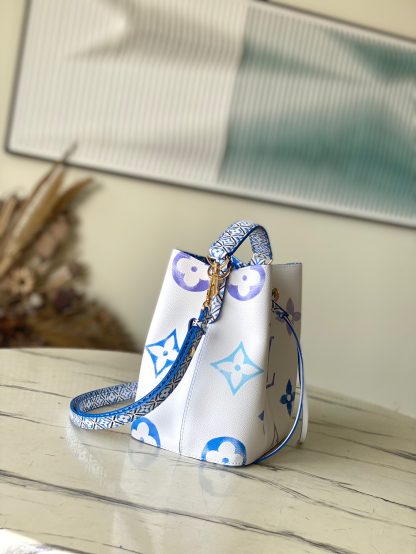 Louis Vuitton M22986 Blue NeoNoé Bucket Bag - Image 3