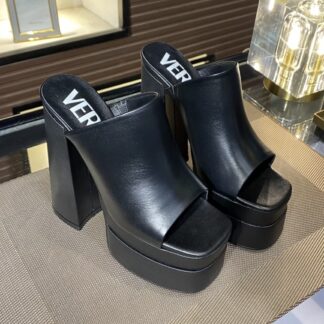 VERSACE SQUARE TOE CHIC HIGH HEELS