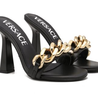 VERSACE chain sandals high heels