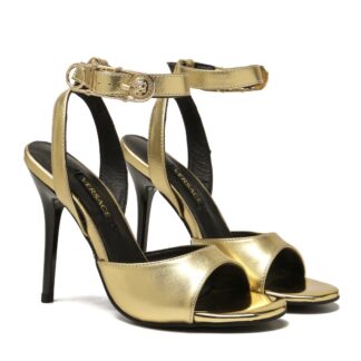 VERSACE elegant pin buckle new high heels