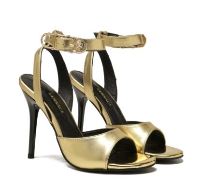 VERSACE elegant pin buckle new high heels