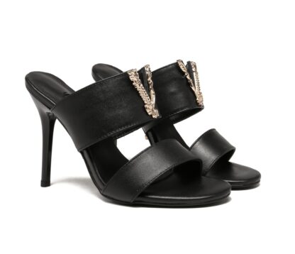 VERSACE Fashion V Buckle High Heels