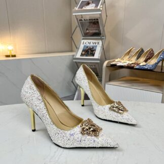 VERSACE stylish classic new style women's high heels