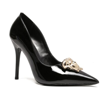 VERSACE fashion patent leather trendy high heels - Image 2