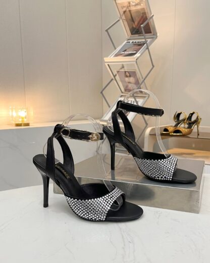VERSACE Fashion Rhinestone Sandals High Heels
