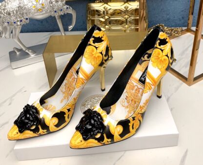 VERSACE Fashion Print Trendy High Heels - Image 2