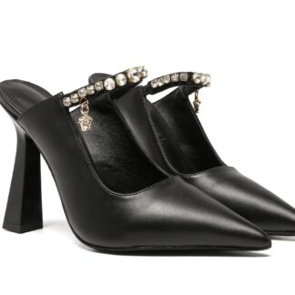 VERSACE rhinestone high heel sandals