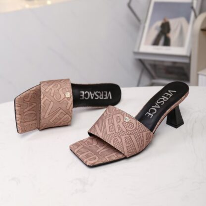 VERSACE New Open Toe High Heel Mules - Image 2