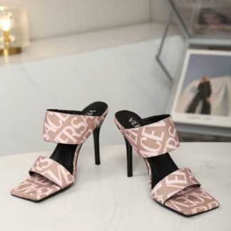 VERSACE New Open Toe High Heel Mules