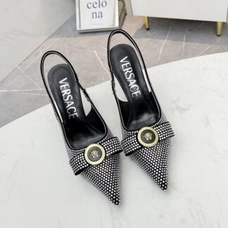 VERSACE new women's diamond high heels