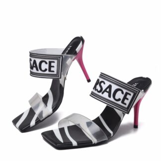 VERSACE new color matching high heel sandals