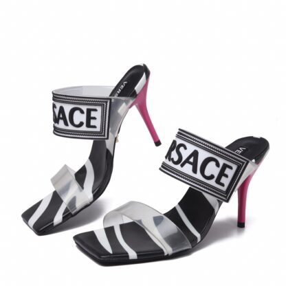 VERSACE new color matching high heel sandals